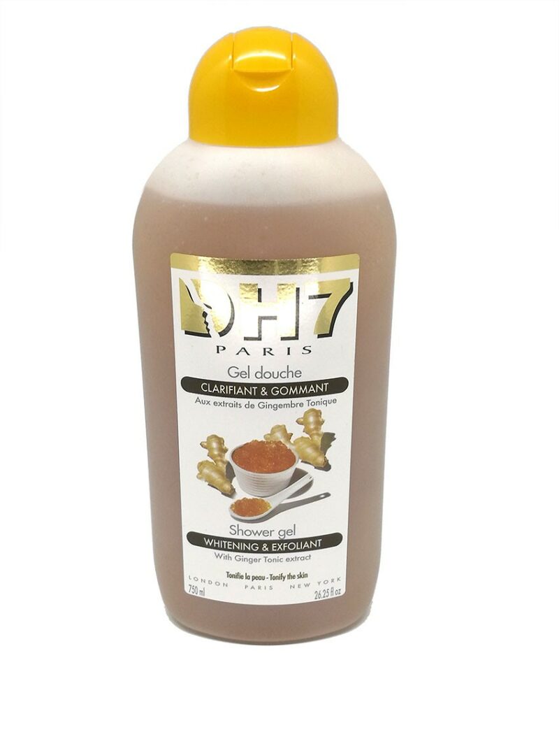 DH7 Gel Douche Gommant et Eclaircissant Gingembre Tonique 750ml